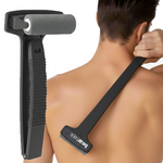 Load image into Gallery viewer, Black lotion applicator tool being used to apply lotion onto a man&#39;s back.
