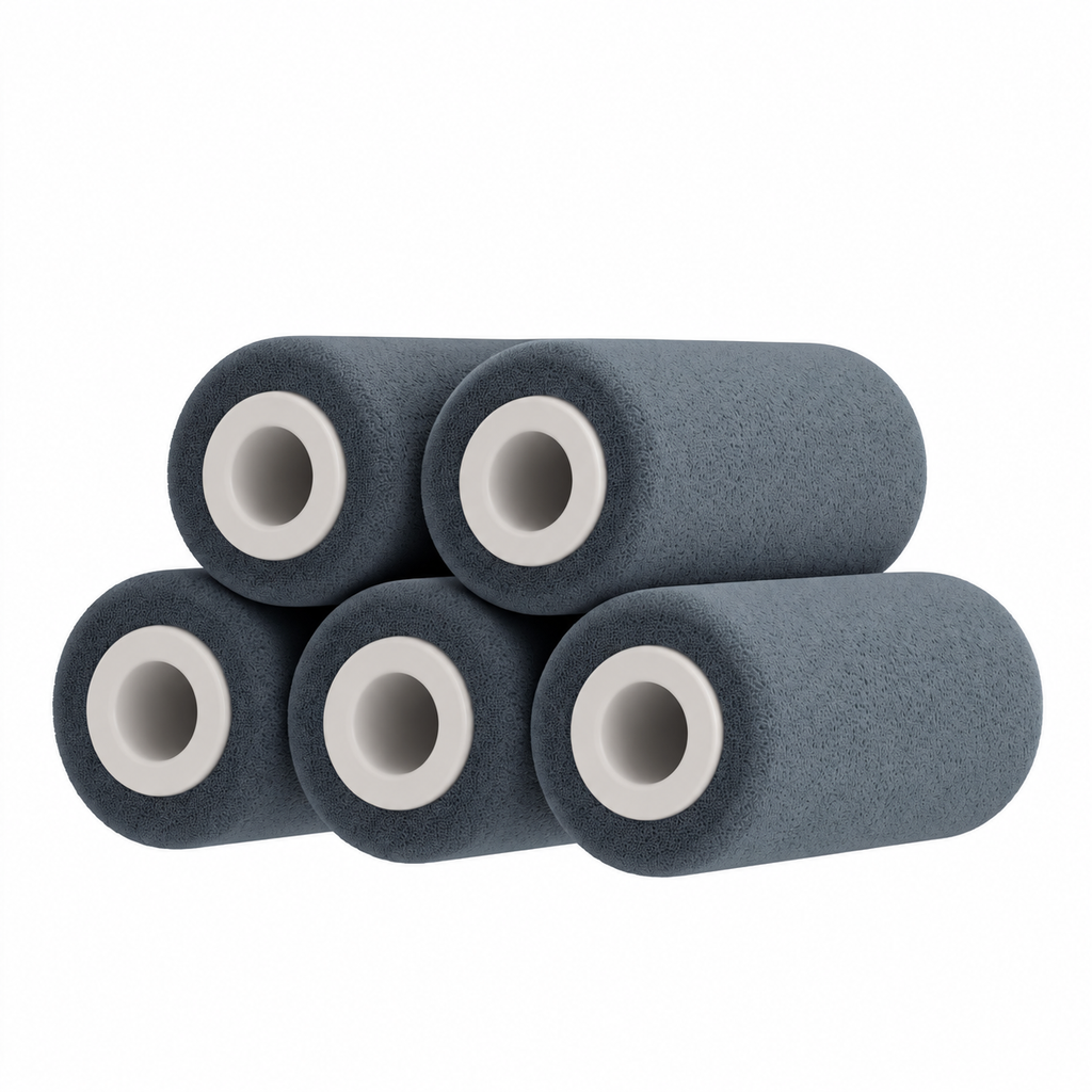 Five Bearback premium gray replacement lotion rollers