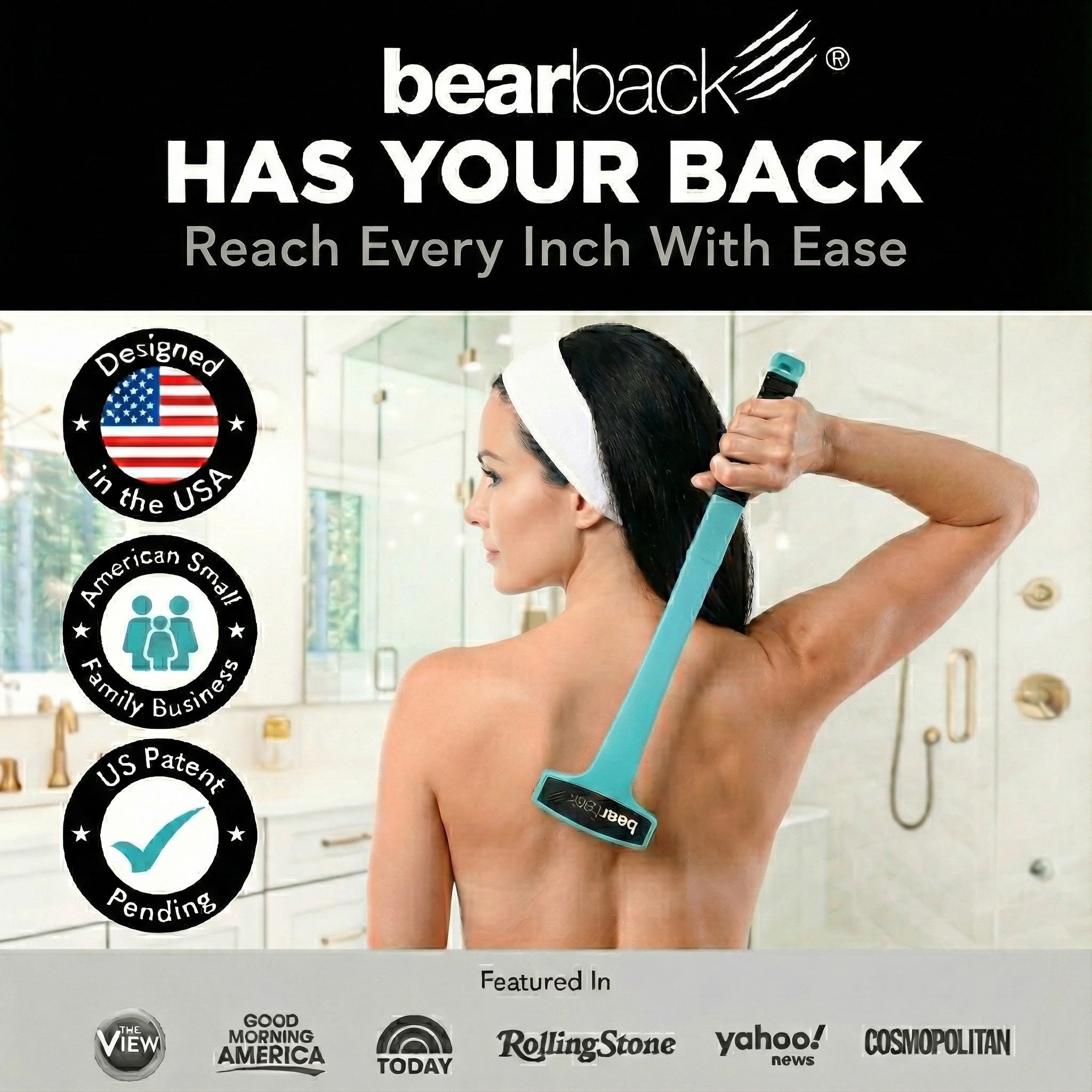 Bearback Smooth Skin Bundle:  Lotion Applicator + 6 Rollers