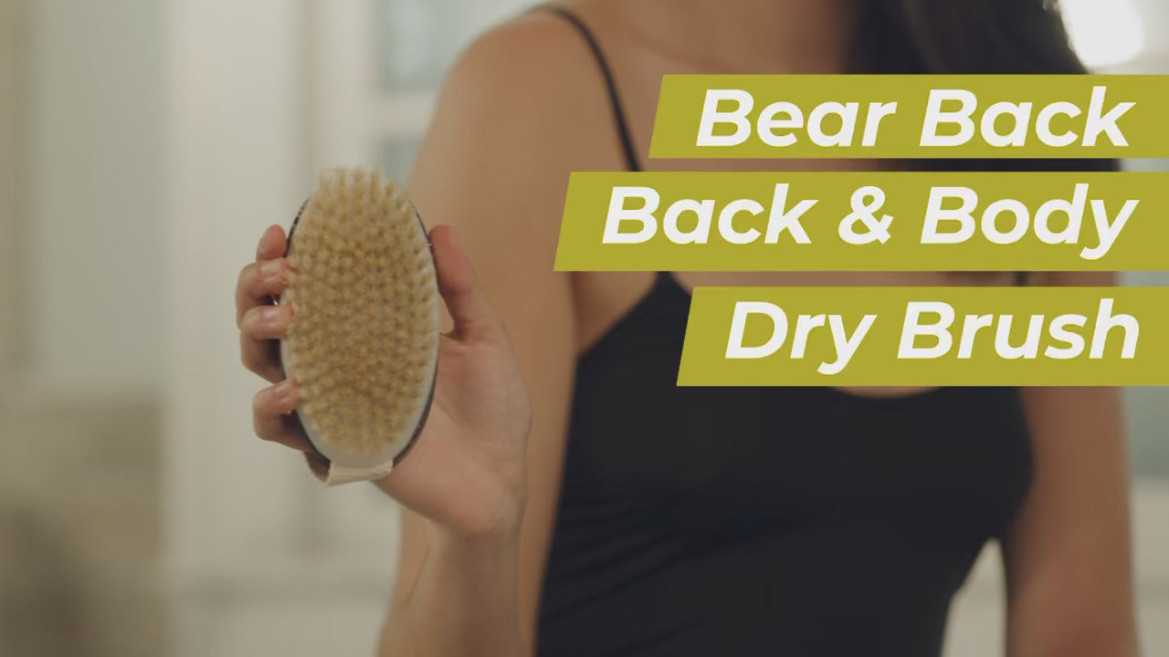 Bearback Stay Smooth Bundle: Dry Body Brush, Silicone Body Scrubber, Rolling Lotion Applicator